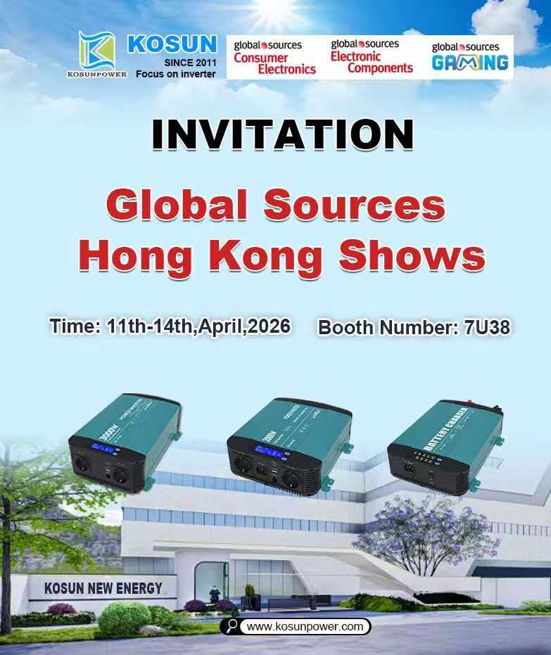 Ipapakita ng KOSUN sa 2026 Global Sources Hong Kong Shows